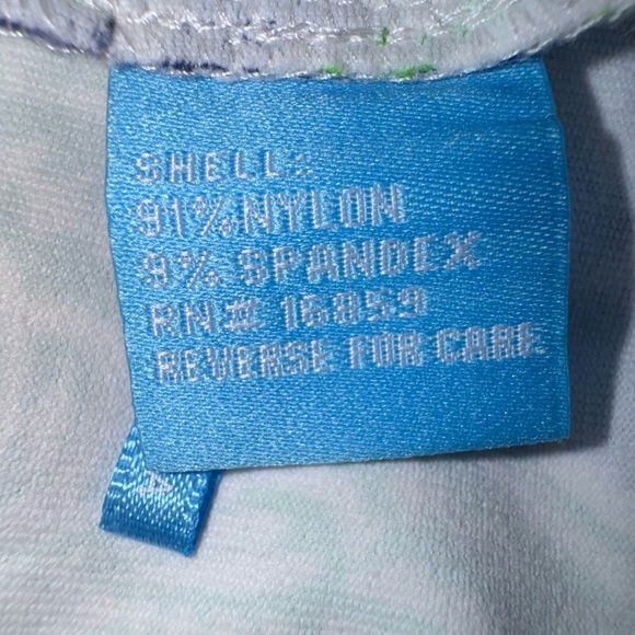 J Mclaughlin Green Blue White Modest Stretch Dress Swirls Paisley Size S. EUC - Picture 9 of 9